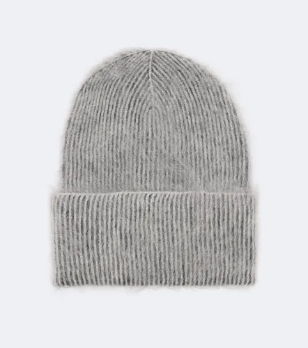 Ribbed-knit mohair and wool-blend beanie - Brunello Cucinelli - Modalova