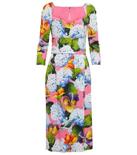 Floral cady midi dress - Dolce&Gabbana - Modalova