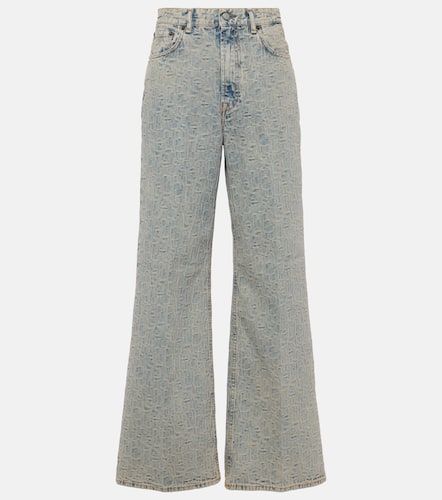 High-Rise Wide-Leg Jeans Monogram - Acne Studios - Modalova