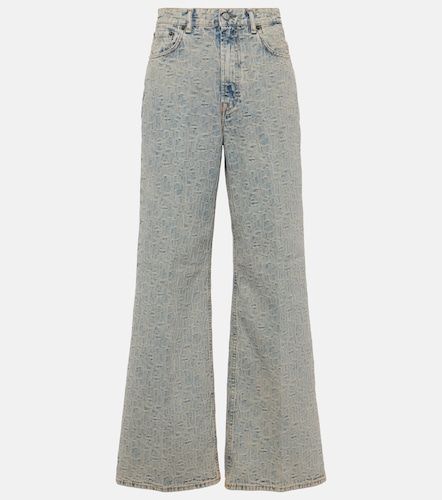 Jeans Monogram a gamba larga e vita alta - Acne Studios - Modalova