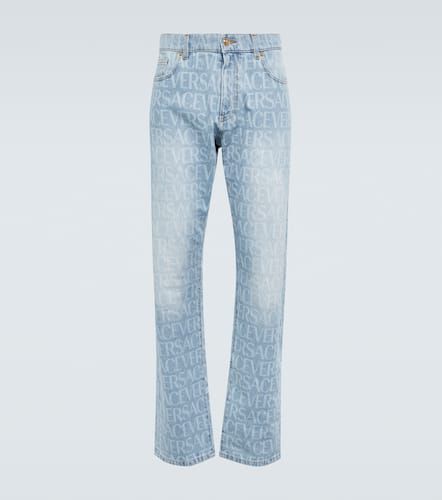 Jeans regular Allover a vita media - Versace - Modalova