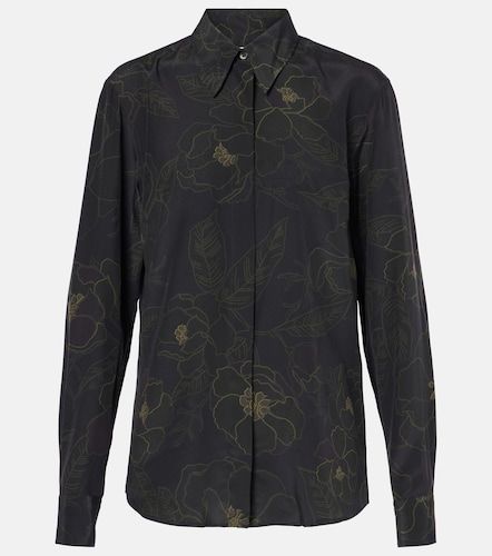 Camicia in seta con stampa floreale - Dries Van Noten - Modalova
