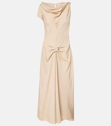 Deconstructed gathered midi dress - Victoria Beckham - Modalova