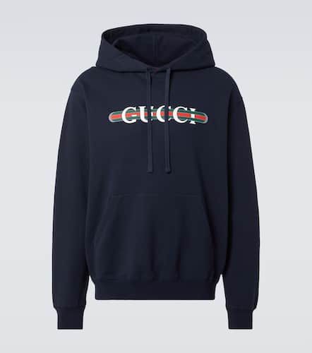 Gucci Logo cotton jersey hoodie - Gucci - Modalova