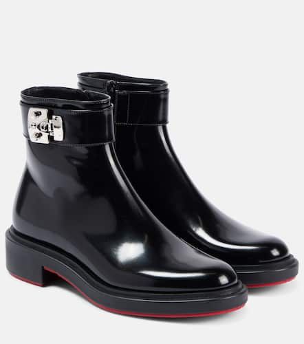 Urban Booty Lock polished leather ankle boots - Christian Louboutin - Modalova