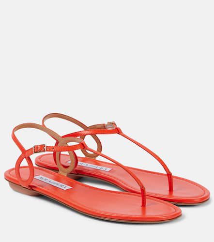 Almost Bare leather thong sandals - Aquazzura - Modalova
