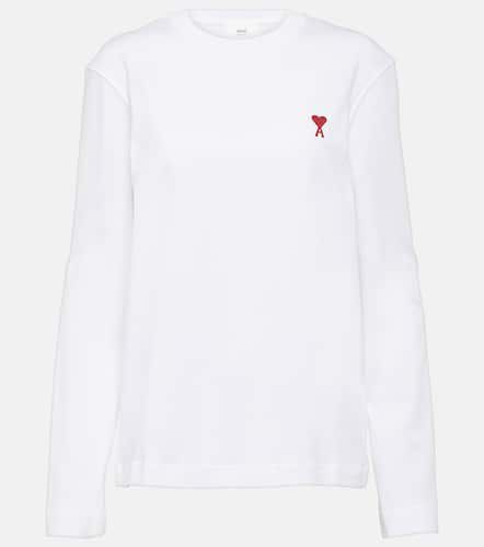 Longsleeve Ami de Cœur aus Baumwoll-Jersey - Ami Paris - Modalova