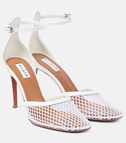 Alaia Leather-trimmed mesh pumps - Alaia - Modalova