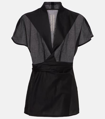 Rick Owens Laura cotton wrap top - Rick Owens - Modalova