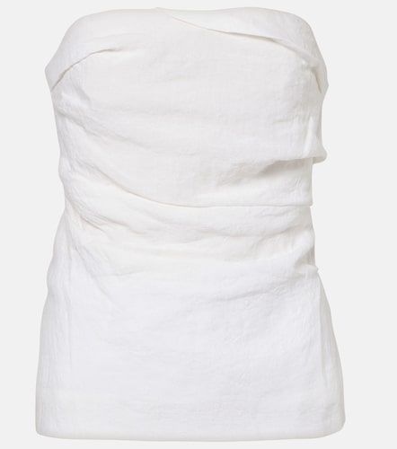 Tove Top Izel de lino drapeado - Tove - Modalova