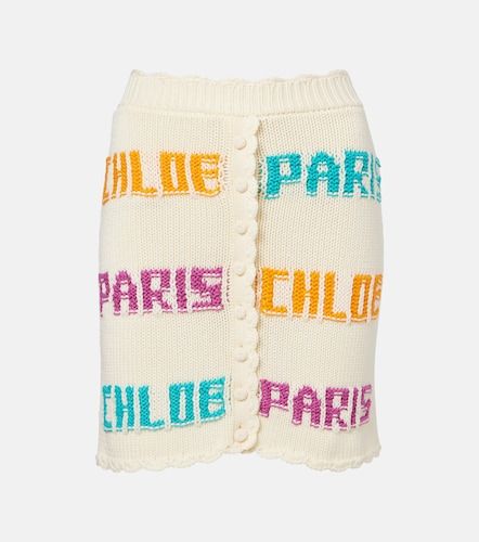Chloé Minigonna in cotone crochet - Chloe - Modalova