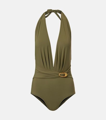 Solid embellished swimsuit - Karla Colletto - Modalova