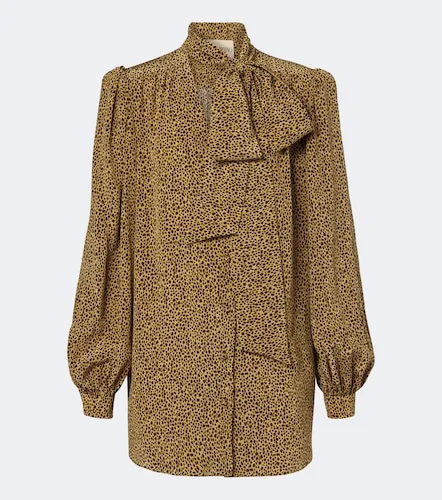 Leopard print silk blouse - Valentino Garavani - Modalova