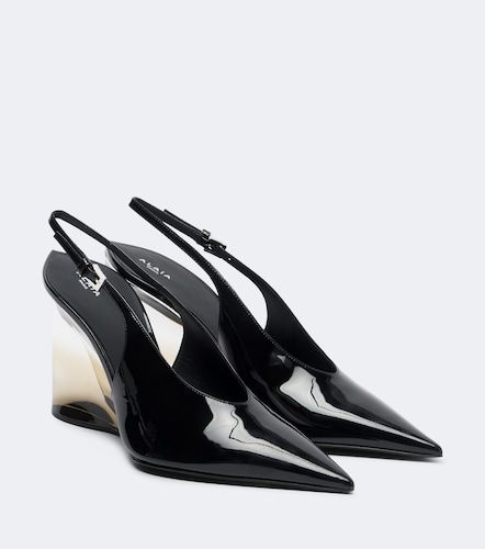 Alaïa Salones con cuña Invisible de charol - Alaia - Modalova