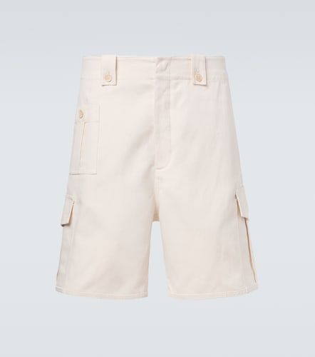 Shorts cargo in canvas di cotone e lino - Brunello Cucinelli - Modalova