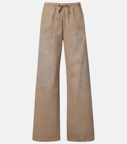 Pantalones anchos de sarga de algodón - Acne Studios - Modalova