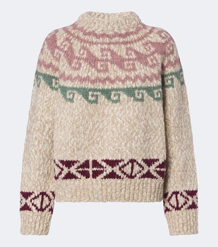 Pullover in misto lana e alpaca jacquard - Moncler Grenoble - Modalova