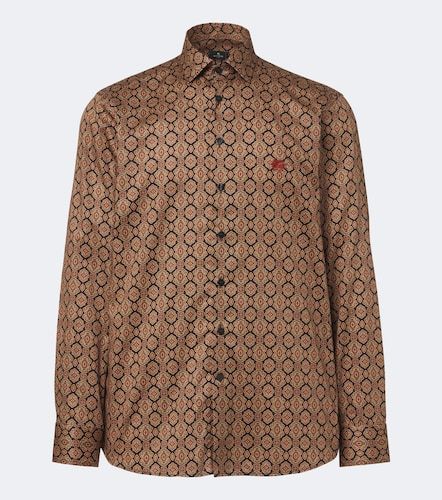 Camicia in popeline di cotone con stampa - Etro - Modalova