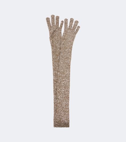 Handschuhe aus Strick mit Pailletten - Brunello Cucinelli - Modalova