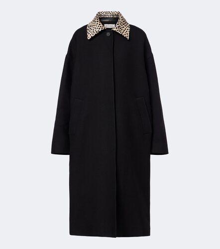 Róhe Mantel aus Schurwolle mit Leder - Rohe - Modalova