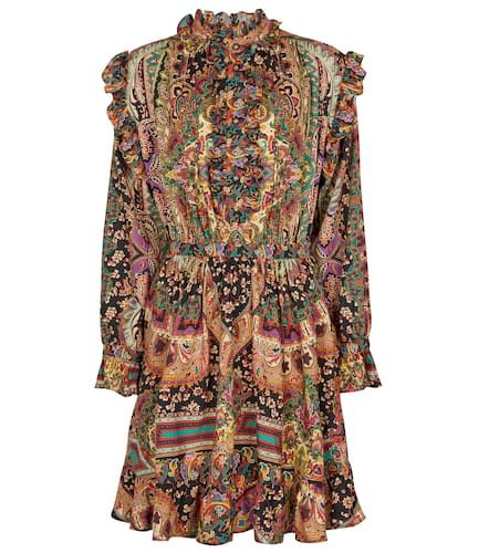 Vestido corto de lana y seda estampado - Etro - Modalova