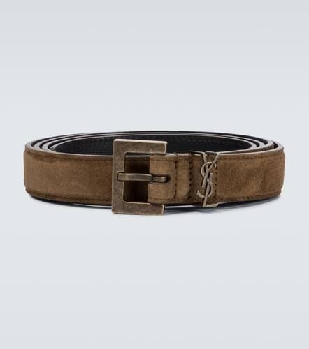 Monogrammed suede belt - Saint Laurent - Modalova