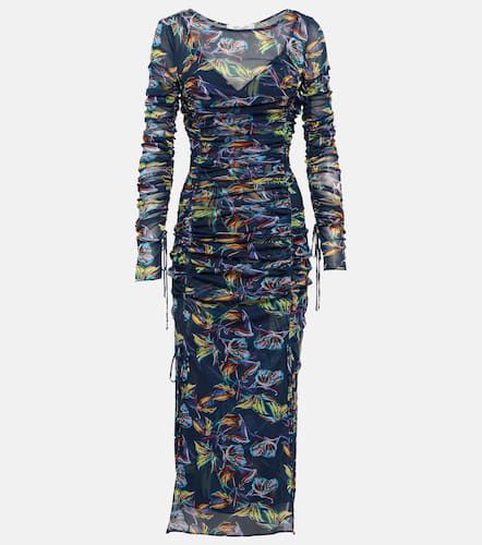 Corinne printed mesh midi dress - Diane von Furstenberg - Modalova