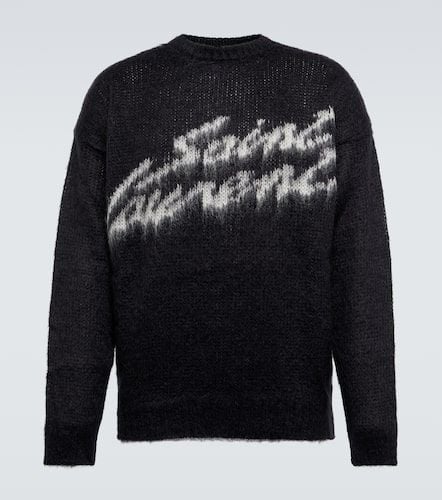 Logo mohair-blend sweater - Saint Laurent - Modalova