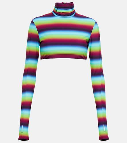 Striped crÃªpe crop top - Alex Perry - Modalova