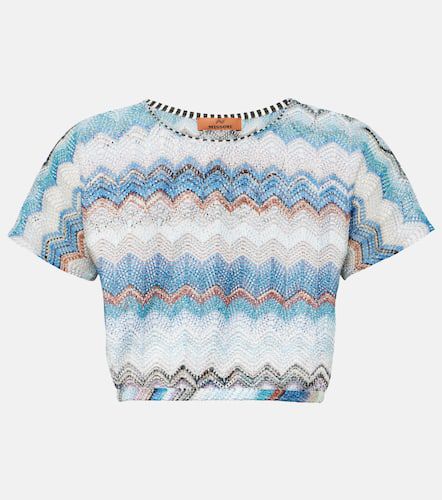 Zig Zag open-knit crop top - Missoni Mare - Modalova