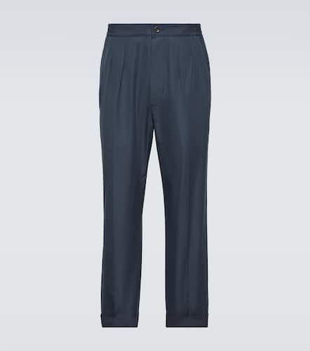 Cotton and silk straight pants - Tom Ford - Modalova