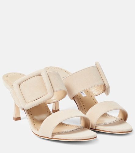 Manolo Blahnik Sandali in suede - Manolo Blahnik - Modalova