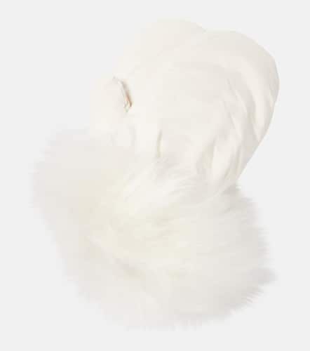 Down shearling-trimmed mittens - Yves Salomon - Modalova