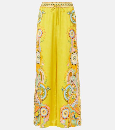 AlÃ©mais Pinball printed silk wide-leg pants - Alemais - Modalova