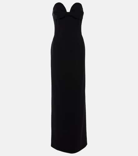 Draped wool-blend bustier gown - Magda Butrym - Modalova