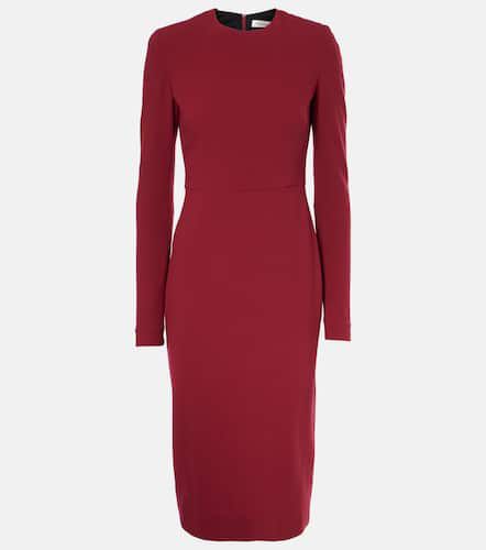 Wool-blend crÃªpe midi dress - Victoria Beckham - Modalova