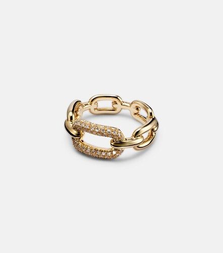Anillo Cable Link de oro de 18 ct con diamantes - Shay Jewelry - Modalova