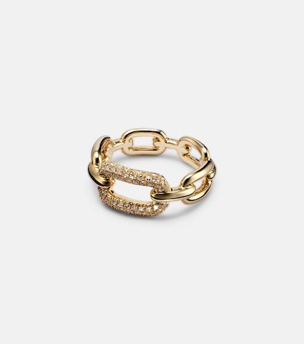 Cable Link 18kt ring with diamonds - Shay Jewelry - Modalova