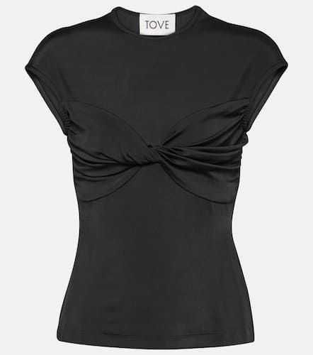 Tove Paola twist-detail jersey top - Tove - Modalova