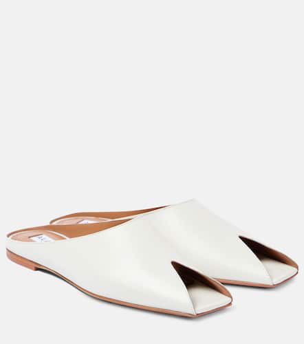 AlaÃ¯a Leather peep-toe mules - Alaia - Modalova