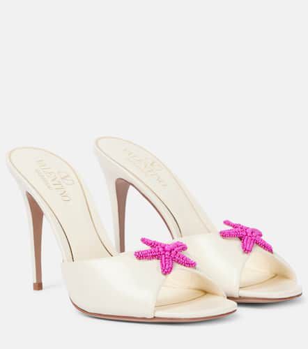 Starfish beaded leather mules - Valentino Garavani - Modalova