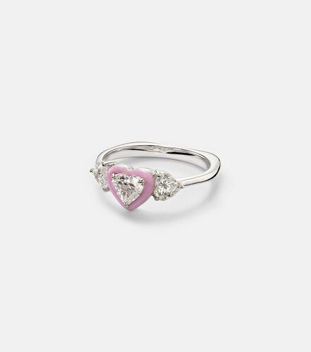 Anillo de oro blanco de 18 ct con diamantes - Kamyen - Modalova