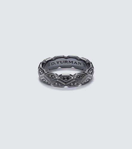 Anillo Hex de titanio con diamantes - David Yurman - Modalova
