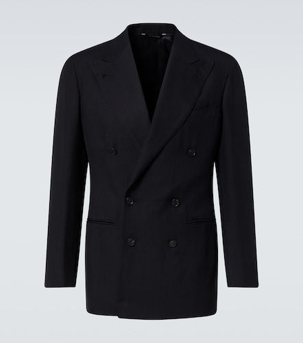 Double-breasted silk blazer - Saman Amel - Modalova