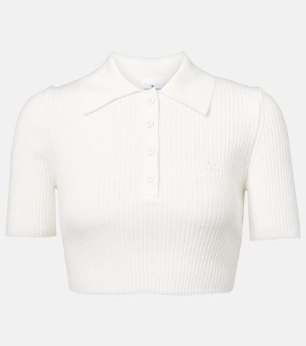 Courrèges Polo cropped acanalado - Courreges - Modalova