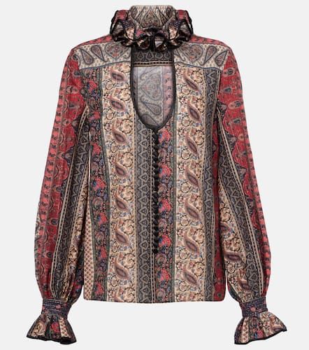Paisley cotton muslin blouse - Valentino - Modalova