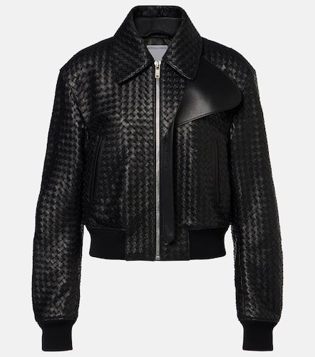 Intrecciato leather jacket - Bottega Veneta - Modalova