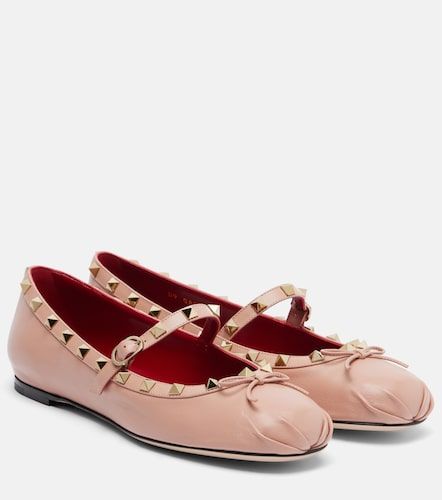 Rockstud leather Mary Jane flats - Valentino Garavani - Modalova