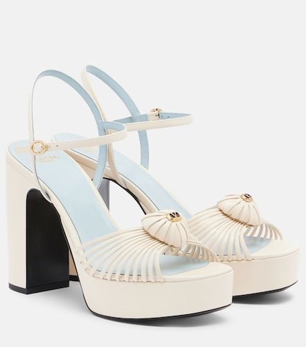 Cour Royal leather platform sandals - Valentino Garavani - Modalova