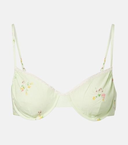 Bralette aus Baumwolle mit Spitze - Prada - Modalova